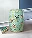 Accent Plus Floral Garden Decorative Stool 13.25x13.25x18”