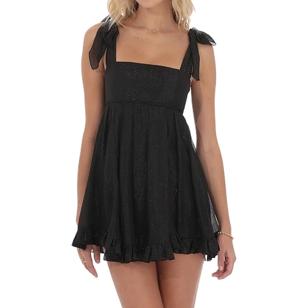 long top dress for women Black Multi-Color Organza top M main image 1