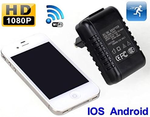 WiFi 16GB HD Wall Charger Spy Camera 24-Hour Motion Activated 1080p Hidden Nanny Cam Color DVR