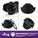 52MM Accessory Kit for NIKON D7100 D7000 D5300 D5200 D5100 D5000 D3400 D3300 D3200 D3100 D3000 D90 D80 DSLR Cameras - Includes: Tulip Lens Hood + Collapsible Rubber Lens Hood + UV Lens Filter