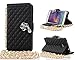 Note 4 Case,Samsung Galaxy Note 4 Case, Welity Black Color Bling Premium Black Color PU Leather Wallet Credit ID Card Slot Stand Holder Purse Phone Case Cover for Samsung Galaxy Note 4