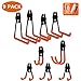 MinCHI257 9 PCS Garage Hooks and Hangers Steel Tool Storage,Utility Double Hooks,Heavy Duty for Organizing Power Tools,Laddy,Bulk Items,Wall Mount Tool Holder for Home Chair Ladder,Bike Hanger