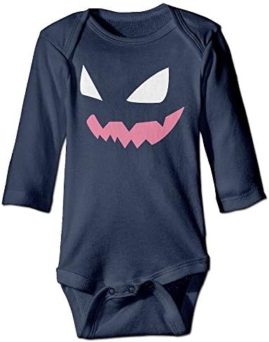 DELPT Gengar Face Cute Infant Baby's Climb Clothes 18 Months Navy