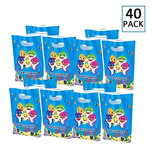 Baby Shark Party Gift Bags Favors, Baby Shark Birthday Party Supplies Gift Bags for Boys Girls 40pack