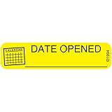 Pharmex 1-672 "Date Opened" Permanent Paper