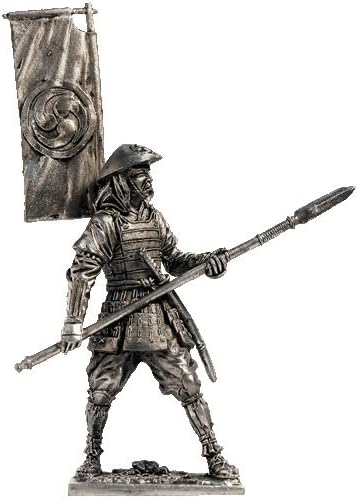 Asigaru (Japan, 1500-1600 years) Tin Toy Soldiers Metal Sculpture Miniature Figure Collection 54mm (scale 1/32) (M158)