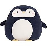 hitoshe Penguin Plush Pillow, Soft Penguin Stuffed Animal Hugging Pillow Toy Gifts for Birthday, Valentine, Christmas, 16inch