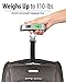 Fosmon Digital Luggage Scale, LCD Display Backlight Temperature Baggage Scale with 110lbs Capacity, Portable Stainless Steel Hanging Luggage Weight Scale with Tare Function for Travelers - Silver