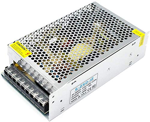 inShareplus 12V 20A 240W, DC Universal Regulated Switching Power Supply, 110/220V AC to DC 12 Volt LED Driver, Converter, Transformer for LED Strip Light, CCTV, Computer Project, 3D Printer