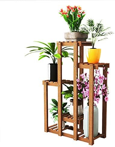 フラワースタンド 多層フラワーディスプレイラック木製自立植物スタンド屋外装飾屋内収納棚 Lqhzwy