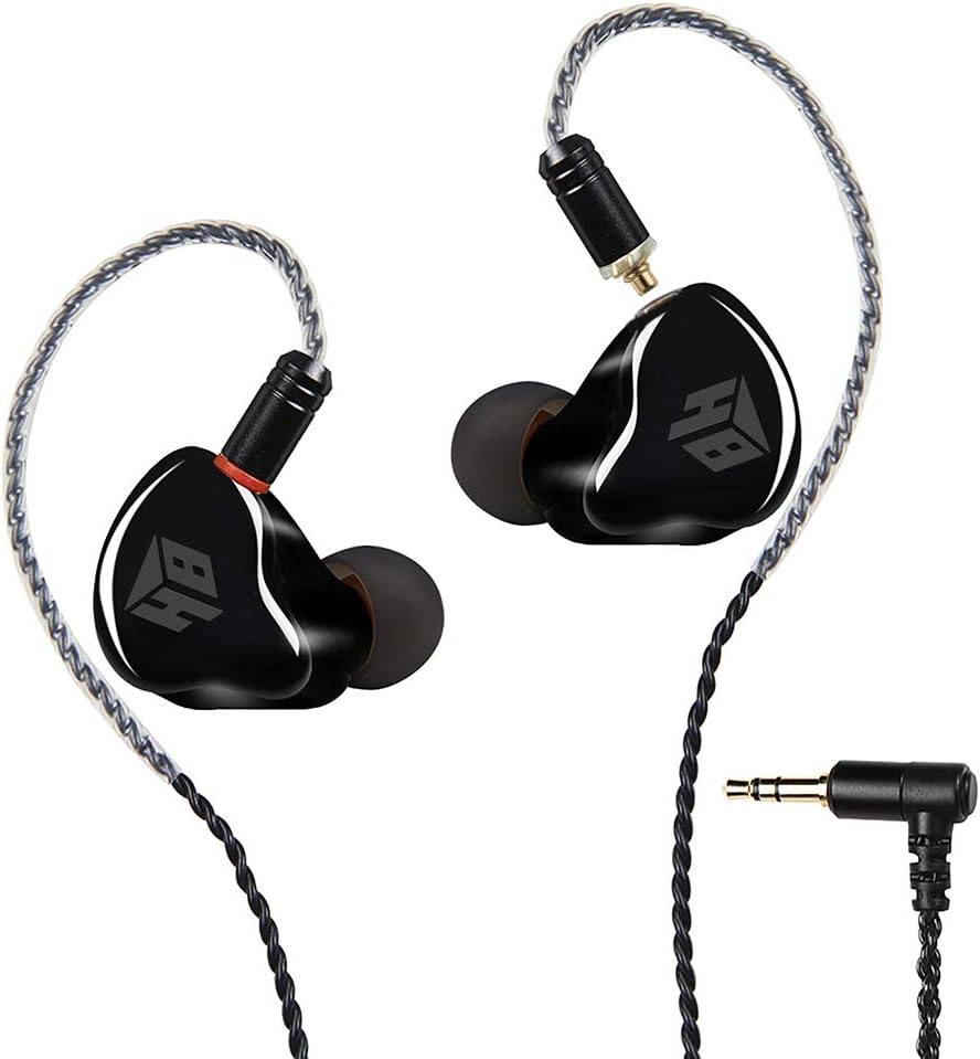 in Ear Headphones,Wiredย Earbuds,3.5 Wired Earphones/Earbuds/Headphones with MMCX Replaceable Cables for Most Smartphones,Natural High-Fidelity Sound Noise Cancelling Earbuds Running Earphone(No Mic)