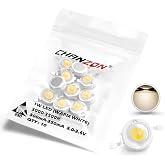 CHANZON 10 pcs High Power Led Chip 1W Warm White 3000K - 3500K | (300mA - 350mA / DC 3V - 3.4V / 1 Watt) Super Bright Intensity SMD COB Light Emitter Components Diode Bulb Bead DIY Lighting