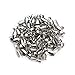 Linsoir Beads Metal Pinch Clip Bail Bead Pendant Connector Jewelry Findings Rhodium Plated 7X20mm Pack of 50