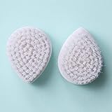 DermaNew Teardrop Facial Pore Cleansing Brush Replacement Set (2)