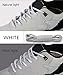 Aupek [2 Pair Pack] Reflective Rope Laces, Athletic Black And White Bright Round Shoelaces High Visibility Shoestrings, Fit for Trekking Shoes Sneakers Basketball Shoes (45 inches/114 cm)