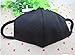 Alimitopia 2 Pcs Black Top Quality Unisex Adult Three Ply Activated Carbon Cotton Face Mouth Mask Health Anti Dust Anti-fog Cycling Masks Respirators (Black(2pcs))
