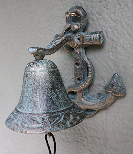 Rustic & Primitive Crafting Supplies was Manufactured to Look Antique Cast Iron Antique Style Garden Anchor School Bell Bracket Nautical Beach Pool Inspiration for A Project