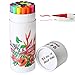 24 Dual Tip Brush Pens Markers, Fineliner Tip 0.4 mm & Watercolor Brush Tip Colored Pens Set for Coloring Books, Sketching, Bullet Journal, Art (24 color)