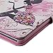 IKASEFU(TM) PU Leather Folio Case Protective Book Style Flip Cover Bling Case with Stand and Rhinestone Compatible with iPad Mini with Retina Display/iPad Mini 2(2013 Release) (Butterfly Fairy)
