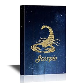 Constellation Canvas Wall Art - Scorpio - Gallery Wrap Modern Home Art | Ready to Hang - 12x18 inches