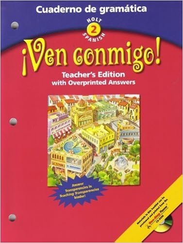 Holt Spanish 2 Ven Conmigo Cuaderno De Gramatica Teacher S Edition Holt Spanish 2 Nancy A Humbach 9780030649844 Books Holt Spanish 2 Ven Conmigo Cuaderno De Gramatica Teacher S Edition Holt Spanish 2 Nancy A Humbach 9780030649844 Books