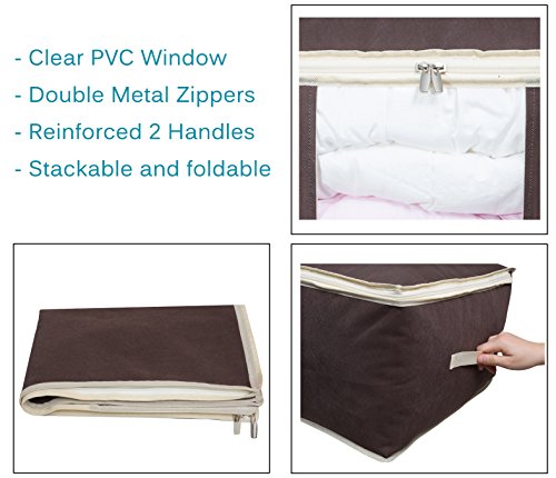 2 Organizer+Comforter+Containers+Bedrooms+Transparent