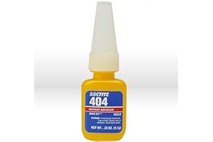 Loctite 404 General Purpose Quick Set Rubber Instant Adhesive, 3500 psi Tensile Strength, 0.333 oz Bottle, Clear