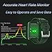 Kingkok Blood Pressure Monitor Touch Screen Personal Fitness Tracker Waterproof Pedometer Heart Rate Activity Tracker Watch [Black]