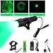 VASTFIRE 350 Yard Zoomable CREE Green Flashlight Kit Varmint Predator Coyote Hog Light with Remote Pressure Switch Rechargeable Batteries and Charger, Gift Box Packaging