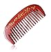 Unique Gift - Olina No Static Premium Quality Natural Rosewood Pocket Hair Comb Beard Comb Moustache Comb with Natural Wood Aromatic Smell (Wide-tooth, Rosewood Gold Carved, 4.7'')