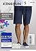 KINGSUN Casual Cotton Gym Shorts Casual Classic Fit Short New (XL)