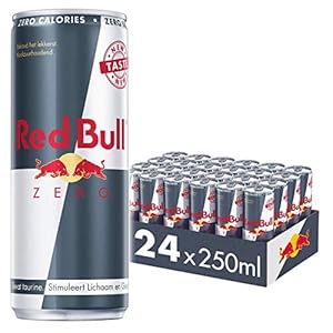 Red Bull Energy Drink Zero 24-pack – 24 x 250ml I Suikervrije Energiedrank I Wereldwijd Gewaardeerd door Topsporters I…