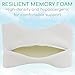 Xtra-Comfort Memory Foam Knee Pillow for Side Sleepers - Orthepedic Sciatica, Back, Under Leg, Hip and Joint Support - Pregnancy and Maternity