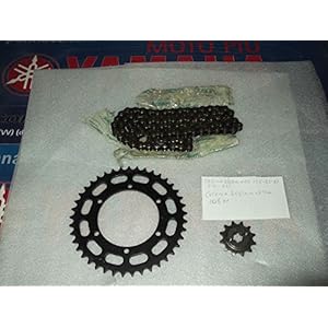 Aandrijvingsset (ketting – kroon – rondsel) voor CAGIVA vleugel goud 125 jaar 85 ‘-