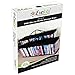 Evelots DVD/Blu Ray/Video-Storage Bag-Clear-Handle-Hold 80 Total-Black Top-Set/2