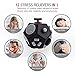 Hongyee Fidget Cube，Decompression Cube Relieves Anxiety Stress Children Teens Adults,Easy to Carry Use (Black)