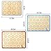 Non Sitck Silicone Baking Mat Macaron Sheet - Set of 3-2 Half Sheet Mats and 1 Quarter Sheet Liner,For Bake Pans/Pizza/Cookie and Bread Making,By Super Kitchen