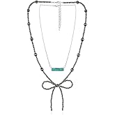Pearl Bow Strand Necklaces Western Jewelry for Women Turquoise Necklaces