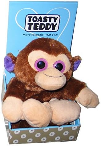 Toasty Teddy Animal Hottie - Microwavable hot water bottle plush toy (Monkey) by Toasty Teddy