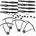 XiaoPengYo Quadcopter Spare Parts Propellers Cover Blades Guards Motor Gear Compatible with VISUO XS812 XS809S XS809 XS809HC XS809HW XS809W Foldable RC Quadcopter Drone