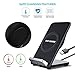 Ostart Qi Samsung Wireless Charger, Fast Wireless Charging Pad with 2 Coils, Cooling Fan for Samsung Galaxy S8/ S8+/ S7/ S7 Edge/ S6 Edge+/ Note 5 and Other Qi-enabled Smart Devices, Black