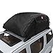 Car Roof Bag Cargo Carrier, 17 Cubic Feet Waterproof Rooftop Cargo Carrier Bag Vehicle Soft-Shell Carriers with Storage Carrying Bag + 6 Reinforced Straps Suitable for All Cars with/Without Rack