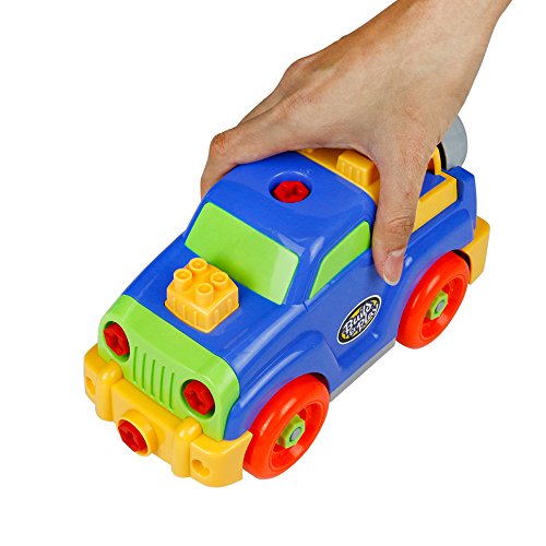 image for Yixin Take Apart Toys Jeep Toy Car Assembling Disassemble Toys Pull Al