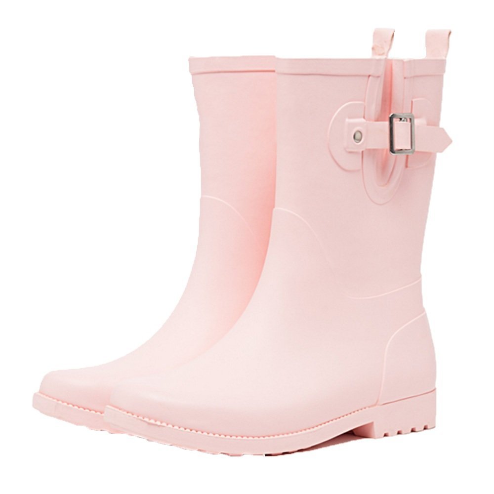 pink womens rain boots