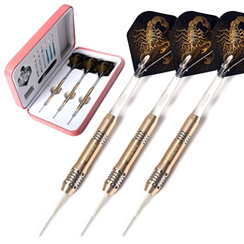 CUESOUL Soft Tip Darts Set Plastic Tip with Dart Case