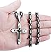 Jstyle Jewelry Stainless Steel Cross Necklace Pendant for Men Byzantine Chain Necklace Boys 5mm 24 Inch