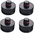 DEWHEL Jack Lift Point Pad Adapter Aluminum for All Tesla Model 3 Models -Safely Raising Vehicle - Protects Car Jack from Damaging Tesla Battery (4 pcs, Black)
