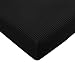 SUBRTEX Couch Slipcover RV Seater Slip Covers Loveseat Stretch Durable Sofa Spandex Elastic Furniture Protector for Settee Seat for Replacement in Livingroom, Small, Black