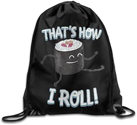 SUNG916 Japanese Sushi Gym Drawstring Bags Backpack