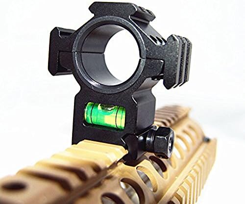 30/25.4mm Barrel Mount Ring Three Side 20mm Mount with Spirit Bubble Level for Rifle Sight Flashlight